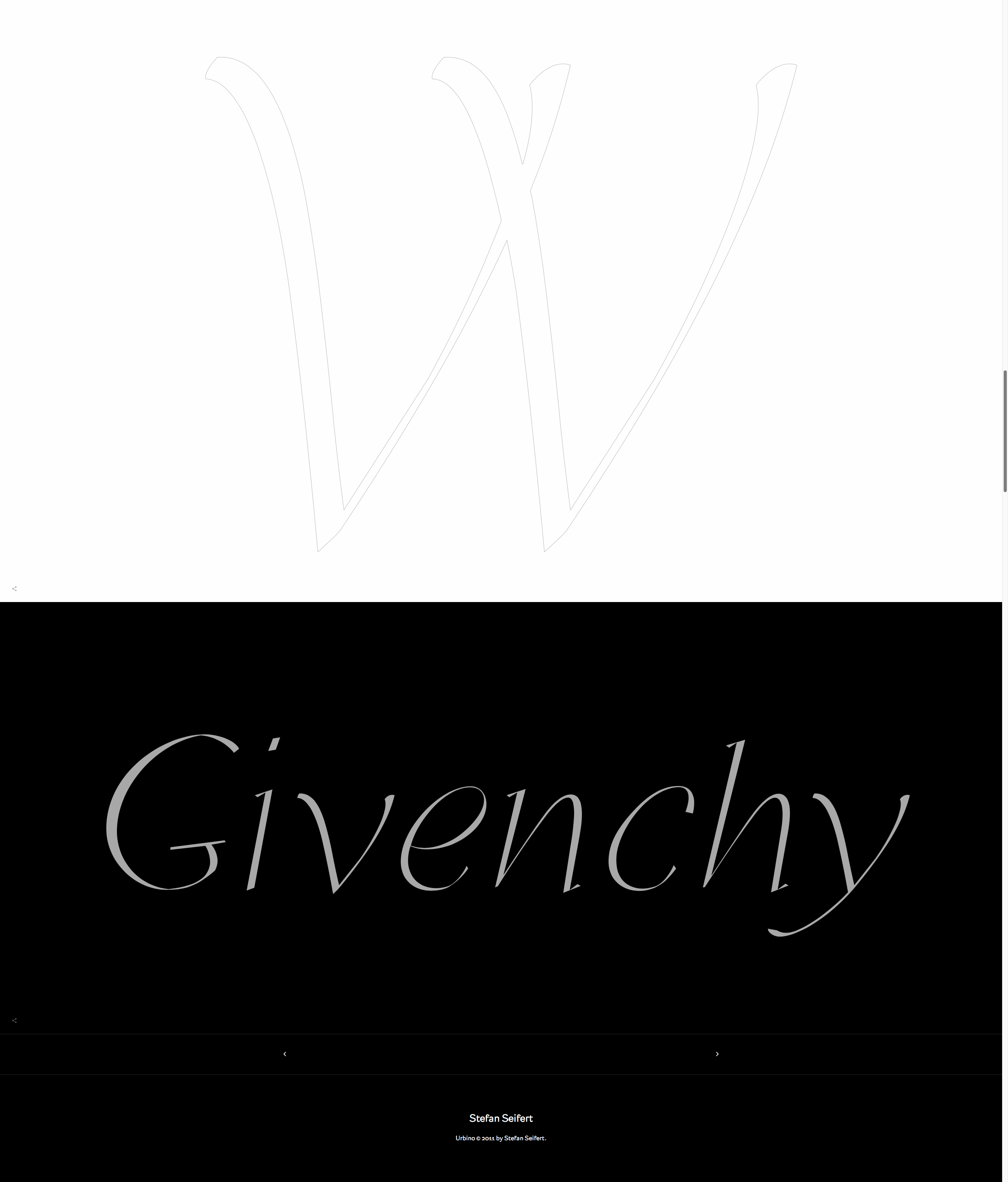 Givenchy in Urbino Typeface